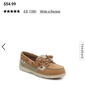 Sperry shoresider boat shoe- kids